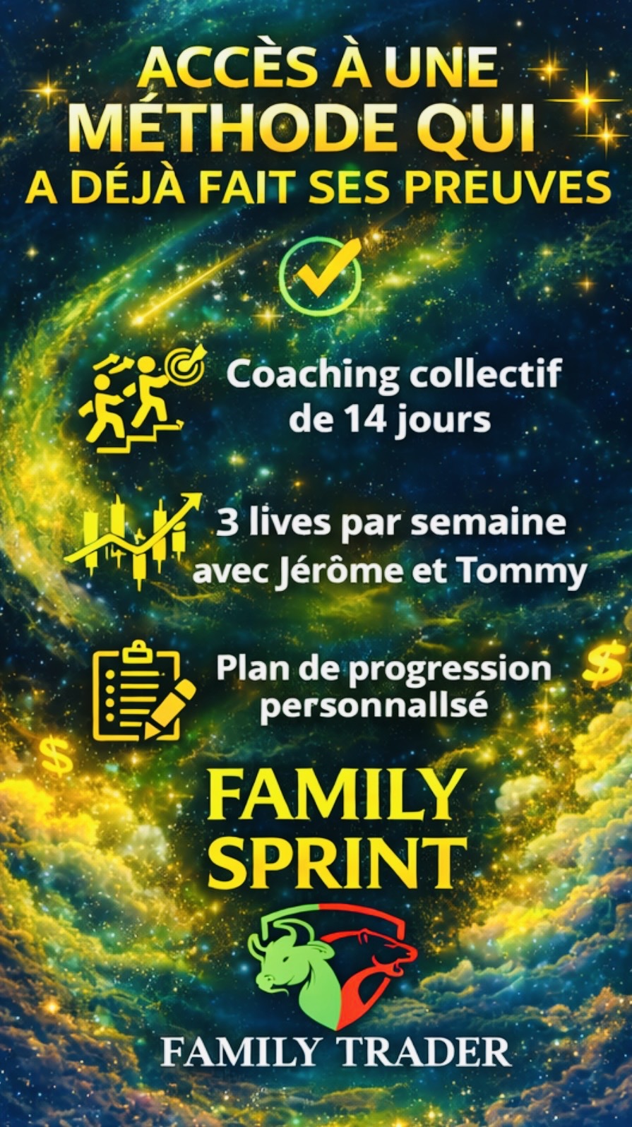 Family Sprint – Coaching de trading en groupe